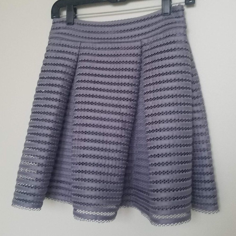 EXPRESS | Grey Eyelet Lace Puffy Skirt